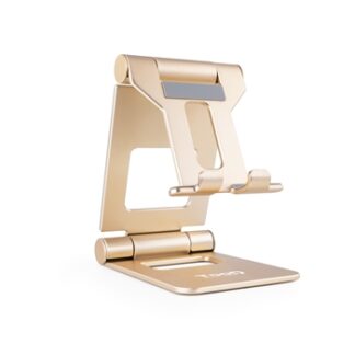 TooQ - Soporte de sobremesa ajustable para teléfono / tablet hasta 10”