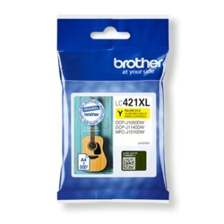 BROTHER Cartucho de tinta amarillo de larga duracin LC421XLY para DCP-J1050DW / DCP-J1140DW / MFC-J