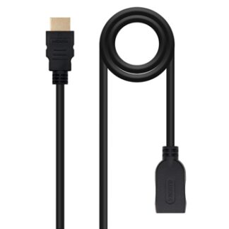 Nanocable - Cable HDMI 2.0 Prolongador A/M-A/H - Negro - 3.0 M