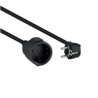 Nanocable - Cable Alimentacion Alargador Schuko - Negro - 2 M