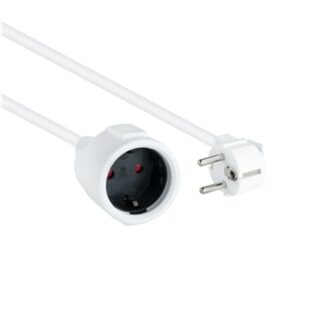 Nanocable - Cable Alimentacion Alargador Schuko - Blanco - 3 M