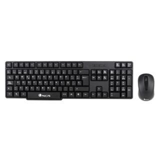 NGS - Kit Teclado + Ratón inalámbrico Euphoriakit - 2.4GHZ - Negro