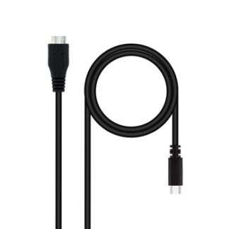 CABLE USB 3.0, USB-C/M-MICRO B/M, NEGRO, 1.0 M