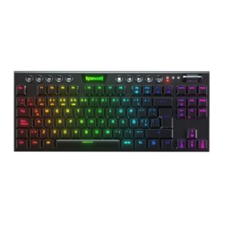 Redragon - HORUS Teclado Mecánico TKL Gaming Inalámbrico RGB - Switch Rojo - Español - Negro