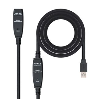 Cable nanocable prolongador alargador usb 3.0 con amplificador tipo a - m -  a - h 10m.