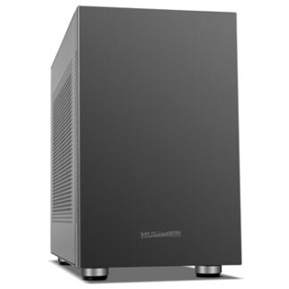 Nox Hummer Vault - Caja MicroATX - Diseño minimalista - 2 x USB 3.0 - Hasta 7 vent. - 185x303x391 mm - Fuente ATX/SFX - Admite líquida