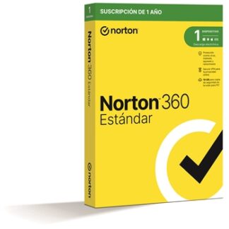 Norton 360 Standard - Antivirus - 10GB almacenamiento - 1 usuario - 1 dispositivo - 12 meses - Caja