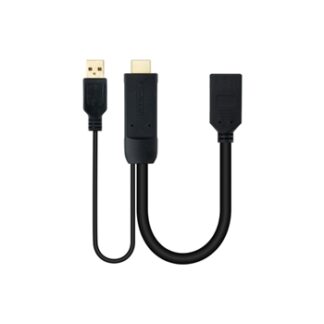 CONVERSOR HDMI A DISPLAYPORT, HDMI/M-DP/H 20CM NEG