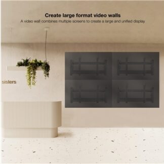 Tooq - Soporte Video Wall de Pared para Pantalla 54"-70", Negro