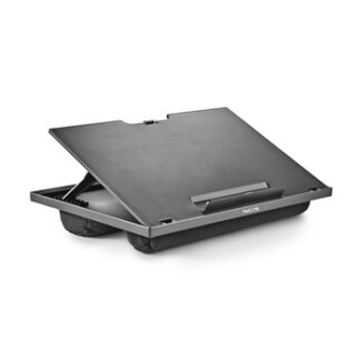 NGS Lapnest - Soporte para portátiles de hasta 15.6" - Base acolchada para mesa, sofá, cama, coche.