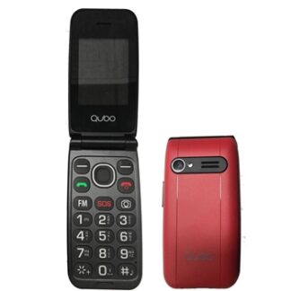 Telefono Libre Qubo Neo NW - 2.4" - 32+32GB - Camara 0,3 MP - Linterna - Altavoz Manos Libres - Radio FM - Rojo