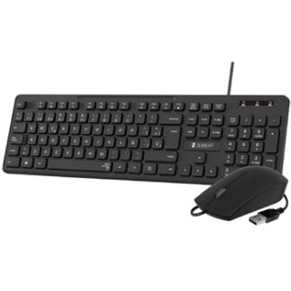 Subblim combo Business Slim - Teclado - Ratón óptico - USB - Silencioso - Con cable