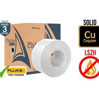 Bobina de cable PHASAK UTP Cat. 6 Cu sólido Certificado 305m