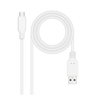 CABLE USB 3.1 GEN2 10Gbps 3A USB-C/M-A/M BLAN 0.5M