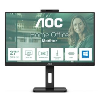 Monitor Profesional AOC 24P3QW 23.8"/ Full HD/ Webcam/ Multimedia/ Negro