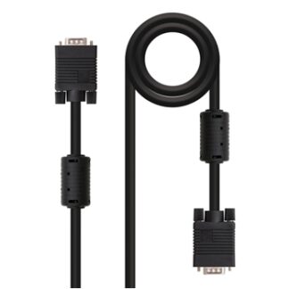 CABLE SVGA CON FERRITA, HDB15/M-HDB15/M, 1.0 M