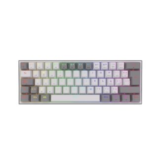 Redragon - FIZZ PRO Teclado Mecanico Gaming Inalámbrico RGB Español LA Blanco/Gris