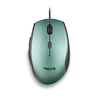 Ratón Ergonómico NGS Moth Ice - Hasta 1600 DPI - Verde Hielo