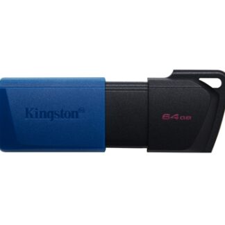 Kingston - Exodia M Memoria USB 64GB - USB 3.2 Gen 1 - Capucha móvil - Enganche para Llavero - Color Negro