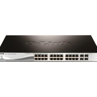 SWITCH SEMIGESTIONABLE D-LINK DGS-1210-28P/E 24P GIGA (24P POE 193W) + 4P GIGA COMBO RACK