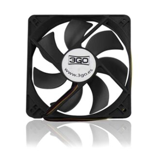 3go FAN12BK - Ventilador 12cm negro retail
