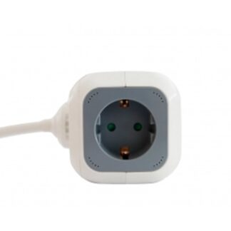 3Go REG4CUBEUSB - Regleta 4 tomas - 2 x USB 2.4A - Tipo cubo