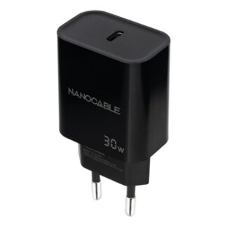 CARGADOR USB-C PD 30W NEGRO