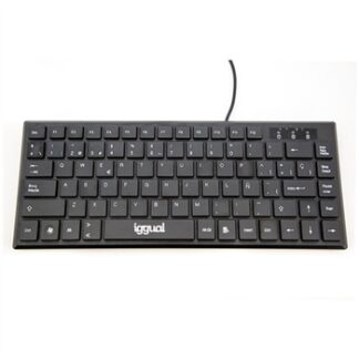 iggual Teclado USB compacto TKL Slim TKL-USB negro