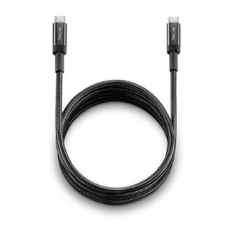 NGS Cable 2.0 USB-C Macho a USB-A Macho - Carga Ultrarapida hasta 65W - Longitud 2m - Color Negro