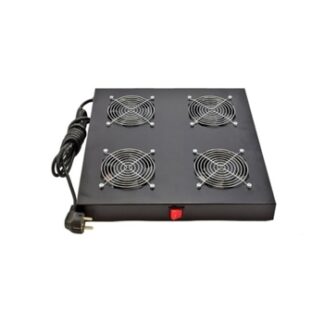 Phasak - Conjunto ventilacion 4 coolers 1U negro