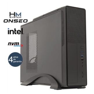 HM System Abrego C8+ - Sobremesa SFF - 12ª Gen - Intel Core i3 12100 - 16GB DDR4 - 500GB NVMe - USB 3.0 - 4 años garantía - 30 días DOA