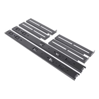 Unykach - Guías railes telescópicos para rack 1U-4U - Fondo 550mm (armarios de 800 a 1000 mm) - Hasta 35 Kg