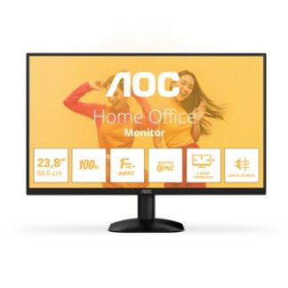 MONITOR 24" HDMI VGA AOC 24B35HM2 VA FHD 100HZ 1MS VESA 100x100 NEGRO