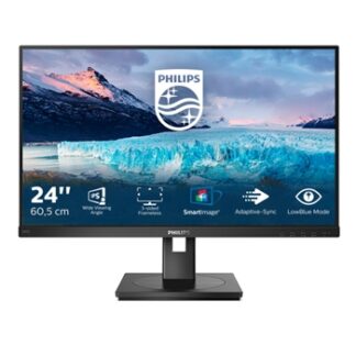 Monitor Profesional Philips S-Line 242S1AE 23.8"/ Full HD/ Multimedia/ Regulable en altura/ Negro