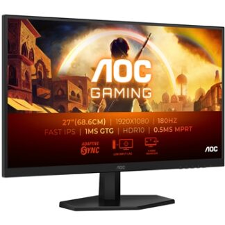 Monitor AOC 27" Full HD Fast IPS 1920X1080 HDR 10 16:9 1 MS 180 HZ G-Sync Compatible