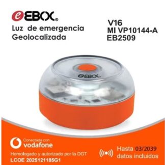 EBOX V16IOT EB2509 BALIZA LUZ DE EMERGENCIA GEOLOCALIZADA -HOMOLOGADA POR LA DGT