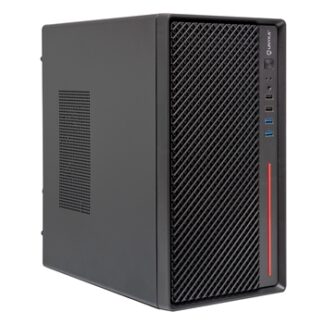 Unyka Numen 300 Pro - Caja microATX - Sin fuente (ATX) - 4 slots - 1 x 3.5" Int - 2 x 2.5" Int - 2 x USB 2.0 - 2 x USB 3.0 - 250mm VGA - 160mm CPU - 308x185x350 - Negra