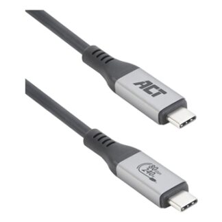 ACT - Cable USB4 80 Gbps Thunderbolt 5, 240 W, USB Type-C, certificado por USB-IF, 1,5 m.