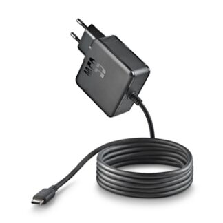NGS GAN 65WâÇæC Cargador de Pared GaN 65W - USBâÇæC - PD3.0 PPS - Carga Inteligente para Portatil/Tablet/Smartphone - Proteccion contra Sobrecarga y Cortocircuitos - Cable 1.5m - Color Negro