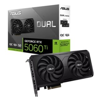 VGA ASUS GEFORCE DUAL RTX 5060TI EVO OC 16GB GDDR7 3xDP 1xHDMI CUDA 4608 128BIT DUAL FAN