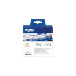 BROTHER ETIQUETA PRECORTADA BLANCA PAPEL 17X54MM 400 ETIQUETAS QL-/500/550/650TD