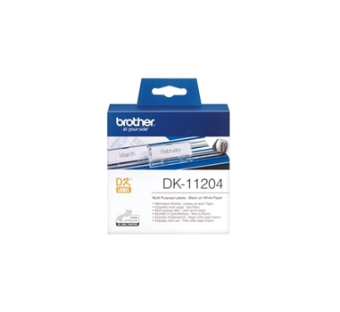 BROTHER ETIQUETA PRECORTADA BLANCA PAPEL 17X54MM 400 ETIQUETAS QL-/500/550/650TD