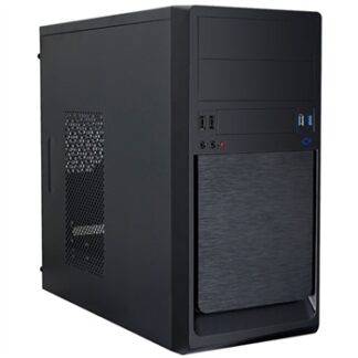 Caja microATX Unykach UK-6023 U3 Negra - FA 500w - 2x USB 2.0 + 2x USB 3.0 frontales - 2 bahías 5 1/4 + 1 bahía 3 1/2