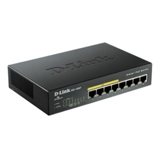 D-Link DGS-1008P - Conmutador  - sin gestionar - 8 x 10/100/1000 - sobremesa - 4 x PoE
