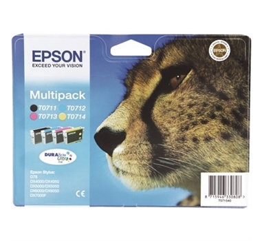 EPSON CARTUCHO RAINBOW PACK 23,9ML REACONDICIONADO S/20/21 D/78/92/120 SX/105/115/205/215/218/405/415/515W/600FW/610FW (T0715)