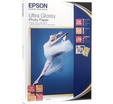 Epson Ultra Glossy Photo Paper, 100 x 150 mm, 300 g/m², 20 hojas