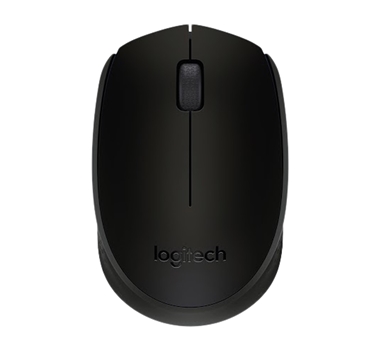 Logitech Wireless Mouse B170 - Ratón - inalámbrico - 2.4 GHz - NANO receptor inalámbrico USB - Negro