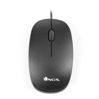 NGS FLAME - ratón optico - USB - scroll vertical - rueda - 1000 dpi - Negro