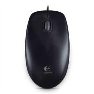 Logitech B100 - Ratón - óptico - 3 botones - cableado - USB - negro