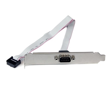 StarTech.com Adaptador de 40cm de Header Bracket Serie DB9 RS232 a IDC 10 Pines para Placa Base - Cabezal Serial